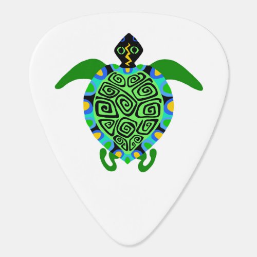 Rock on  Graphic Sea TURTLES  _ Wildlife warrior  Guitar Pick