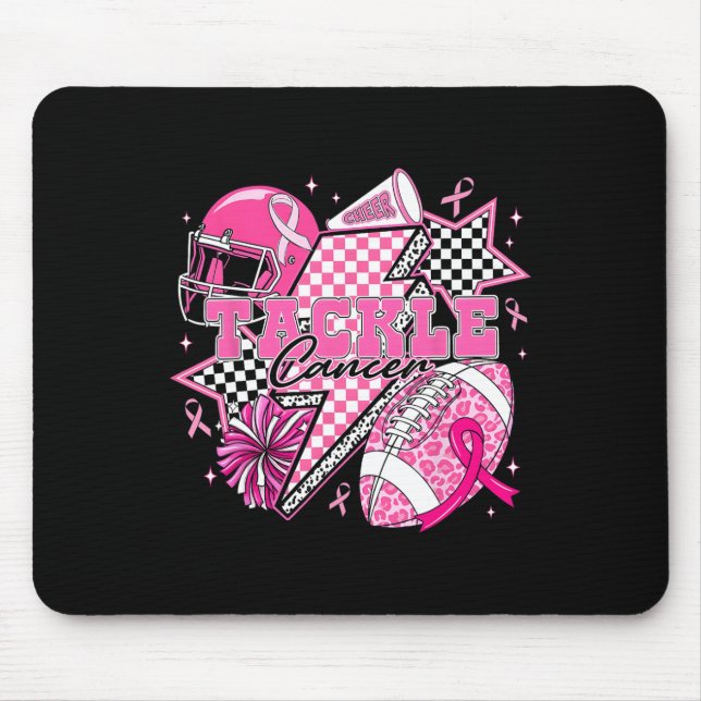 Rock On Halloween Checkered Pattern Skeleton Hand  Mouse Pad (Front)