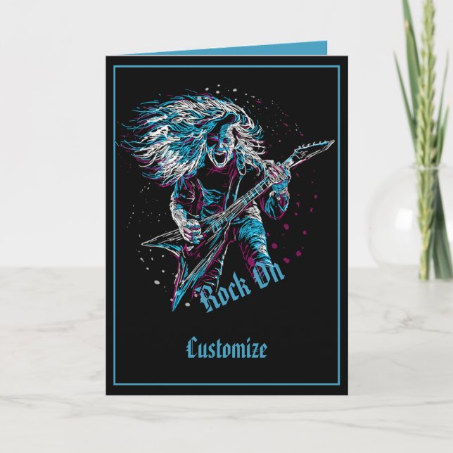 Rock On Heavy Metal Card (Front)