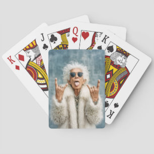 Rock On in Style Poker Cards