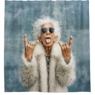 Rock On in Style Shower Curtain