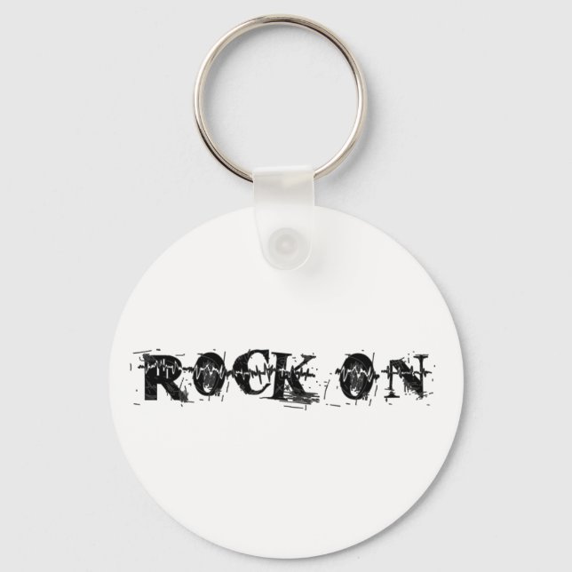 Rock On Keychain (Front)