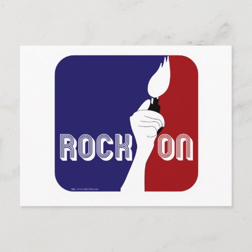 Rock On Logo Postcard