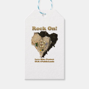 ROCK ON! Love Hike Protect Our Public Lands Gift Tags