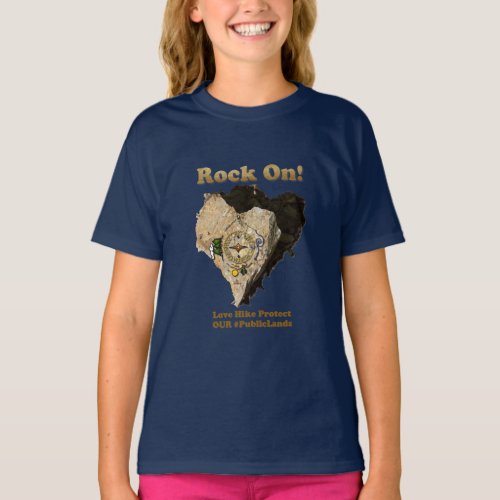 ROCK ON Love Hike Protect Our Public Lands T_Shirt