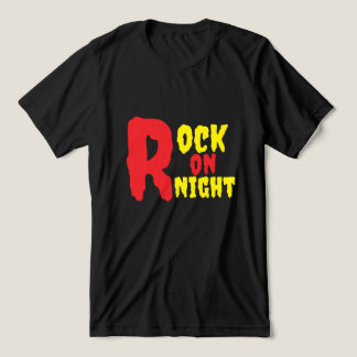 Rock On Night Mens Wear Tri-Blend Shirt