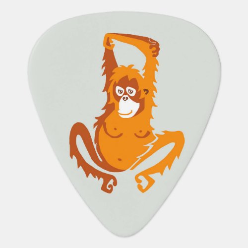 Rock on ORANGUTAN _ Primate _ Ape _ wildlife Guitar Pick