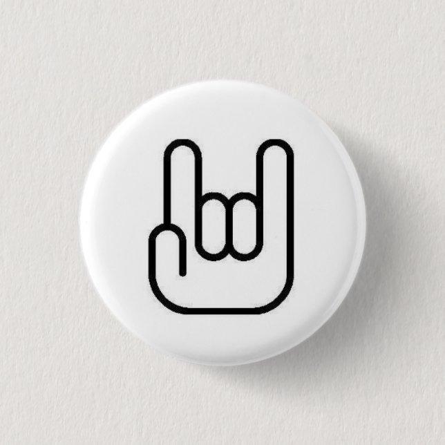 Rock On Pinback Button (Front)