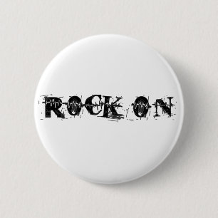 Rock On Pinback Button
