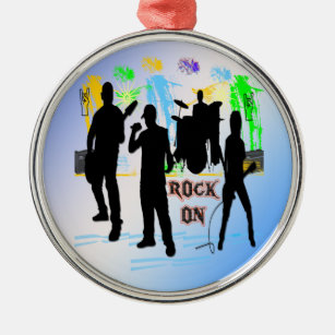 Rock On - Rock n' Roll Band Ornament