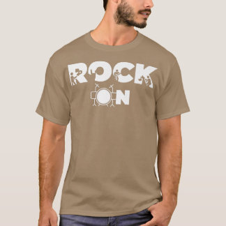 Rock On Rock N Roll Guitar Player Band MusicianGui T-Shirt