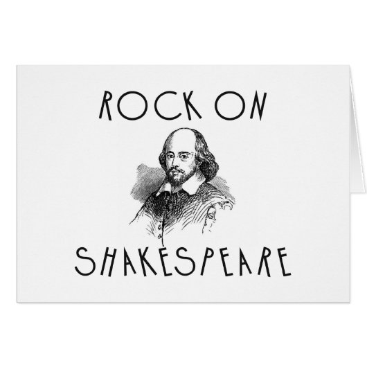 Rock On Shakespeare Cards (Front Horizontal)
