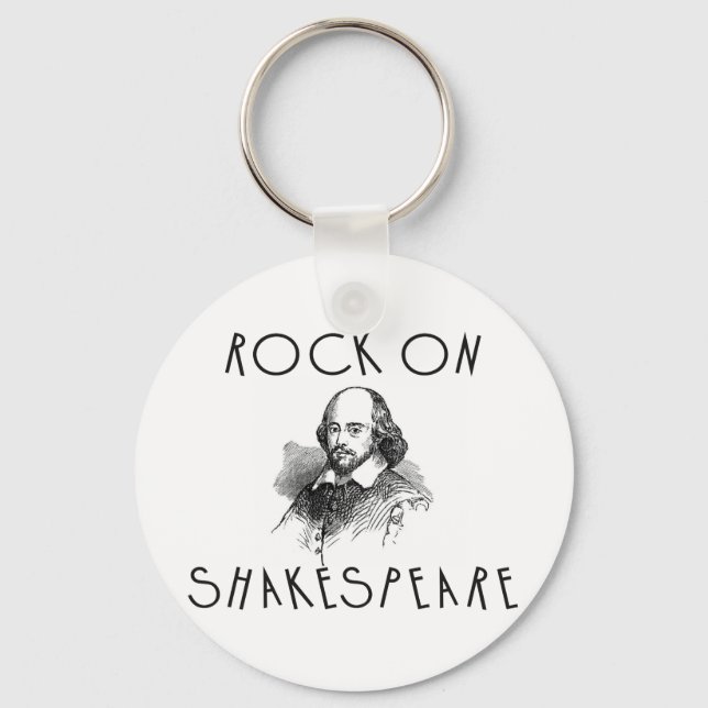 Rock On Shakespeare Keychain (Front)