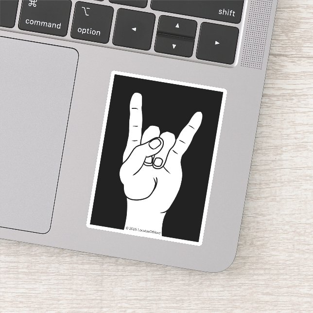 Rock On  Sticker (Detail)