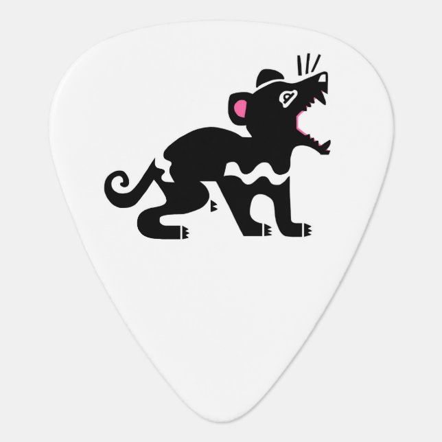 Rock on! - Tasmanian devil - Animal activist -  Guitar Pick (Front)