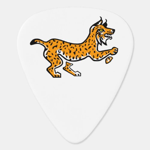 Rock on Wild cat _ Iberian LYNX Guitar pick