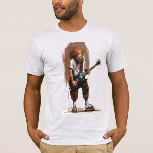 Rock On with Guitar_Inspired Style  T_Shirt