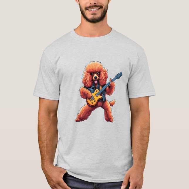 Rock On with Poodles T-Shirt (Front)