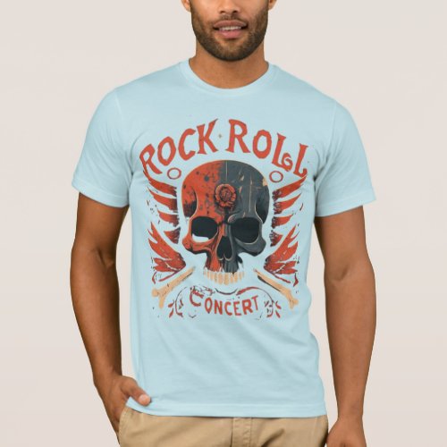 Rock on with Skull and Crossbones Tshirt 