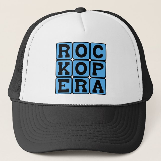 Rock Opera, Music Genre Trucker Hat (Front)