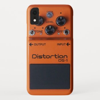 Rock Orange Distortion Pedal Iphone Xr Case by DrawnYesterday at Zazzle