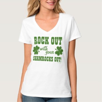 Rock Out On St Patricks Day T-shirt by Shamrockz at Zazzle