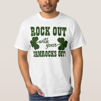 Rock Out On St. Patrick's Day T-shirt by Shamrockz at Zazzle