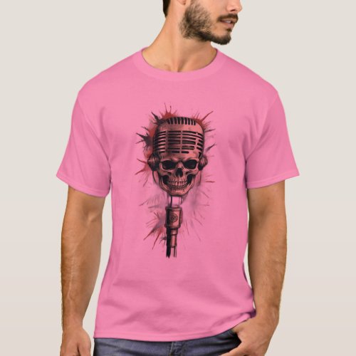 Rock Out with Your Skull Out Skull  Bones Sticke T_Shirt