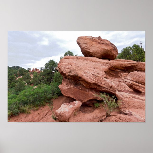 Rock Outcrop at Garden of the Gods Poster (Front)