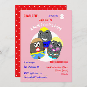 Rock Painting Community Personalized Hashtag Invitation