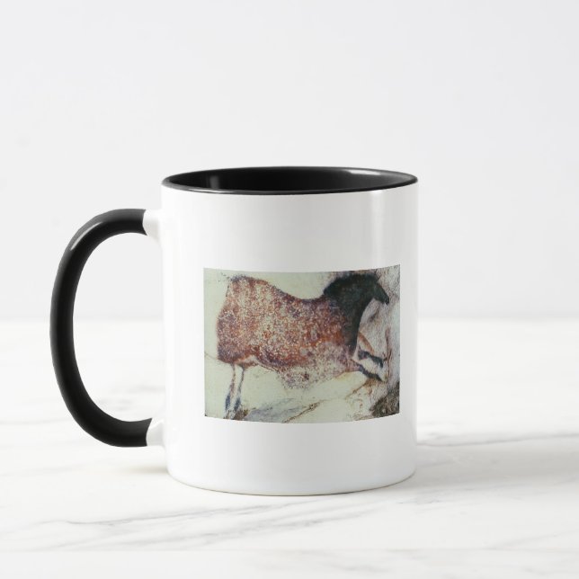 Rock painting of a galloping horse, c.17000 BC Mug (Left)