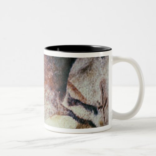 Rock painting of a galloping horse c17000 BC Two_Tone Coffee Mug