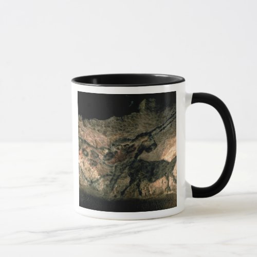 Rock painting of a horned animal c17000 BC cave Mug