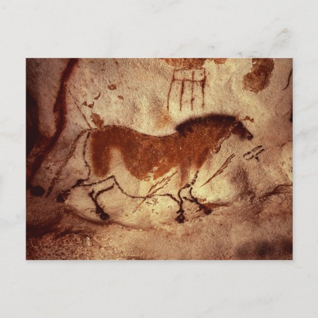 Rock painting of a horse, c.17000 BC Postcard (Front)