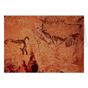 Rock painting of a hunting scene, c.17000 BC Cards