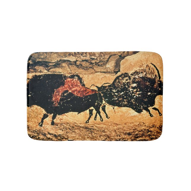 Rock painting of bison, c.17000 BC Bathroom Mat (Front)