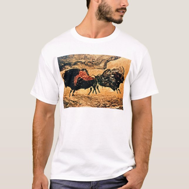 Rock painting of bison, c.17000 BC T-Shirt (Front)
