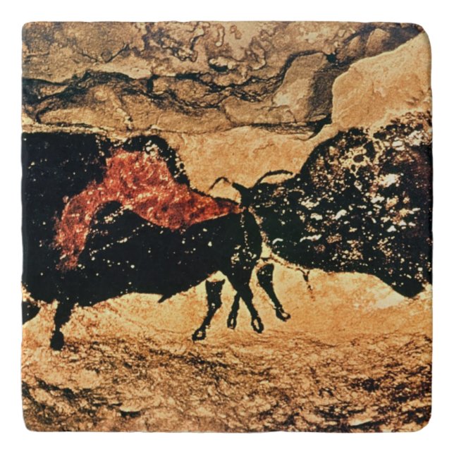 Rock painting of bison, c.17000 BC Trivet (Front)