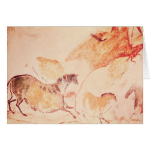 Rock painting of horses, c.17000 BC Cards
