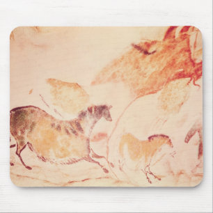 Rock painting of horses, c.17000 BC Mouse Pad