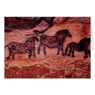 Rock painting of tarpans , c.17000 BC Cards