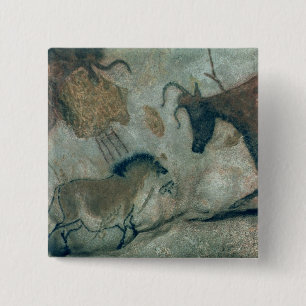 Rock painting showing a horse and a cow, c.17000 B Button