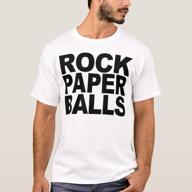 ROCK PAPER BALLS T-Shirt (Front)