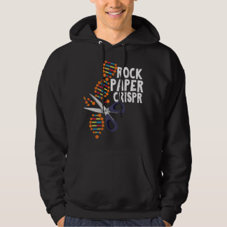 Rock Paper Crispr DNA Biologist Genetic Engineerin Hoodie