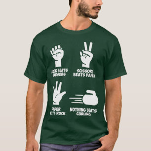 Rock Paper Nothing Beats Curling T-Shirt