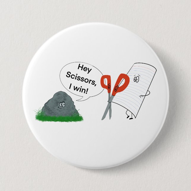Rock, Paper, Scissors Button (Front)