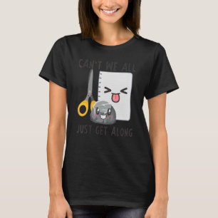 Rock Paper Scissors Can't We All Just Get Along 2 T-Shirt