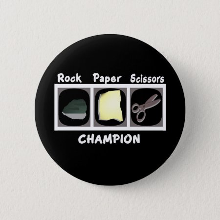 Rock Paper Scissors Champion Button