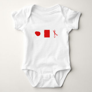 rock paper scissors for baby bodysuit