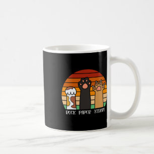 Rock Paper Scissors Game Kitten Lover Animal Paws Coffee Mug